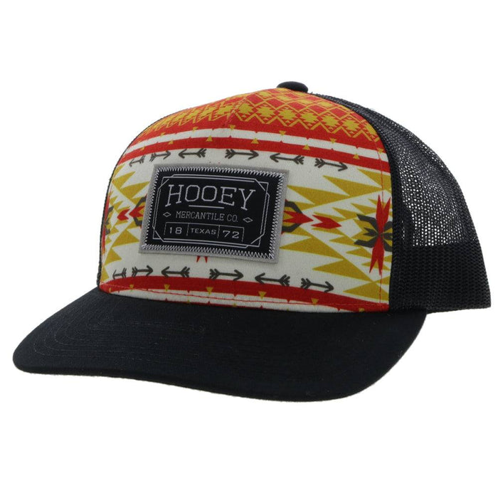"Doc" Red/Yellow/White/Black Aztec Print Hat