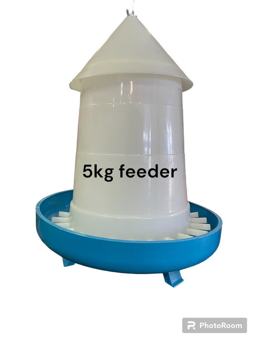 FEEDER 5KG W/ LEGS - BLUE
