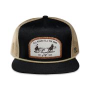 RopeSmart Tan All Rodeo All The Time Patch Black Trucker Cap