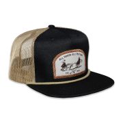 RopeSmart Tan All Rodeo All The Time Patch Black Trucker Cap
