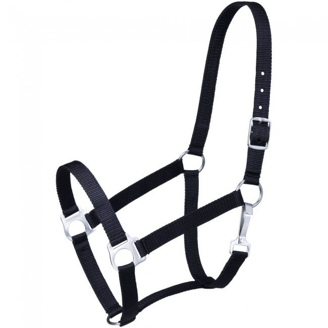 TOUGH1 ECONOMY YEARLING HALTER - BLACK