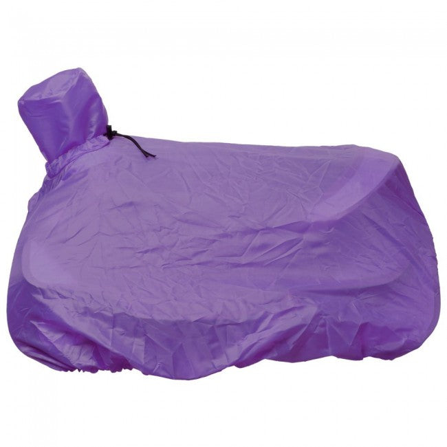 TOUGH1 TOTAL NYLON SADDLE COVER/TOTE - PURPLE