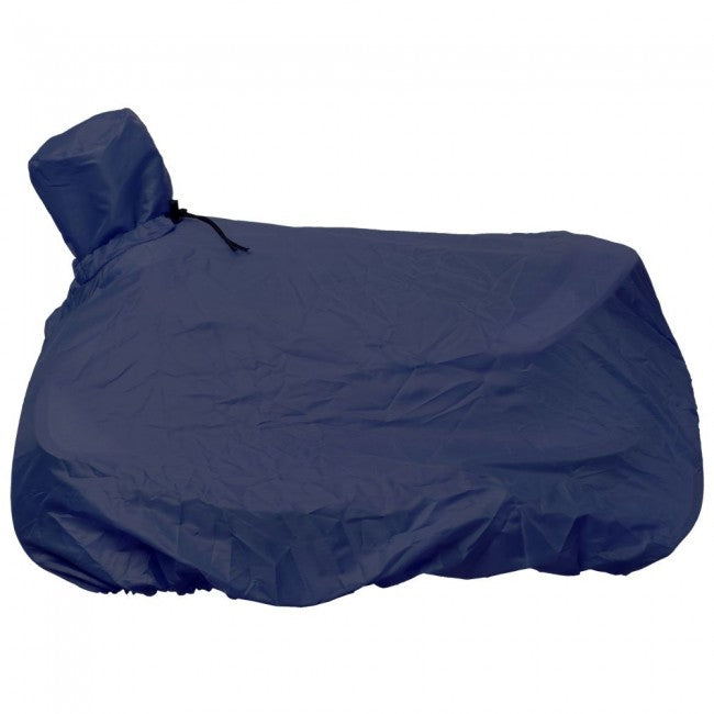 TOUGH1 TOTAL NYLON SADDLE COVER/TOTE - NAVY BLUE