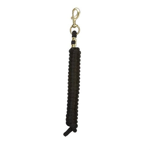 Poly Lead Rope with a Solid Brass 225 Snap - BLUE/RASPBERRY/LIME GREEN
