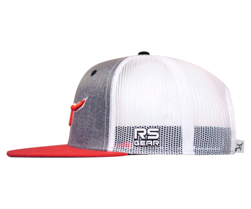 ROPESMART CLASSIC TRUCKER SNAPBACK WITH RED STEER