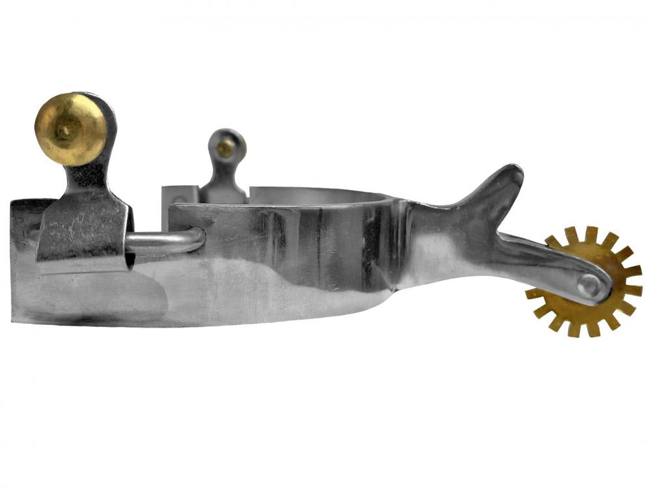 Showman ® Stainless Steel Spurs with Brass Rowels