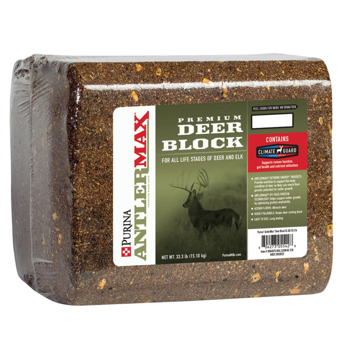 Purina AntlerMax Deer Block with Climate Guard, 33 lb. Block