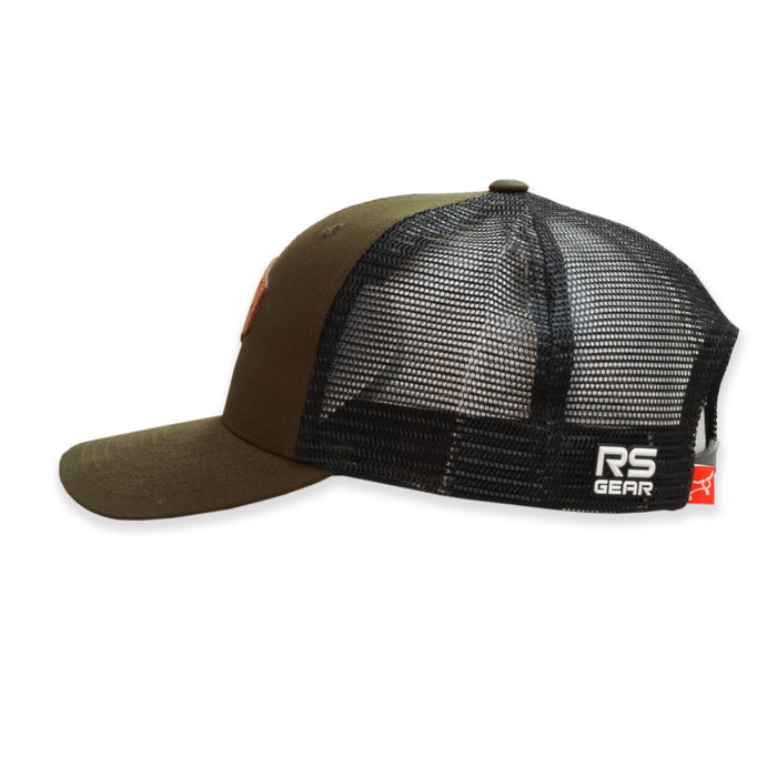 ROPESMART LEATHER SOLO STEER DIAMOND PATCH-GREEN