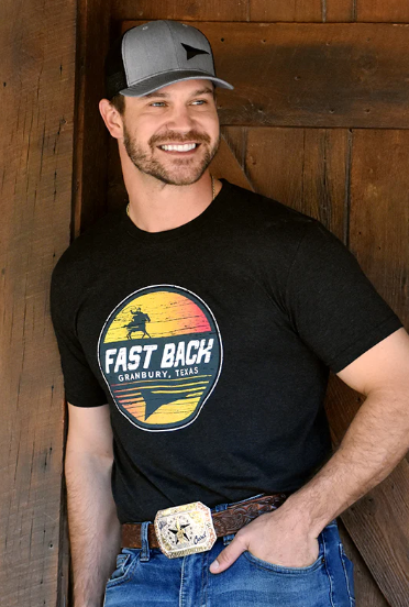 SUNSET FAST BACK T-SHIRT BLACK