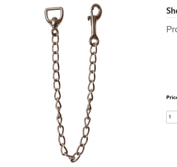 Showman 24" Lead Chain with Snap