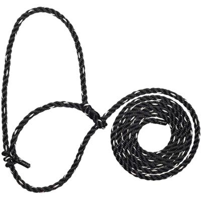 Rope Halter - Cattle Black-White
