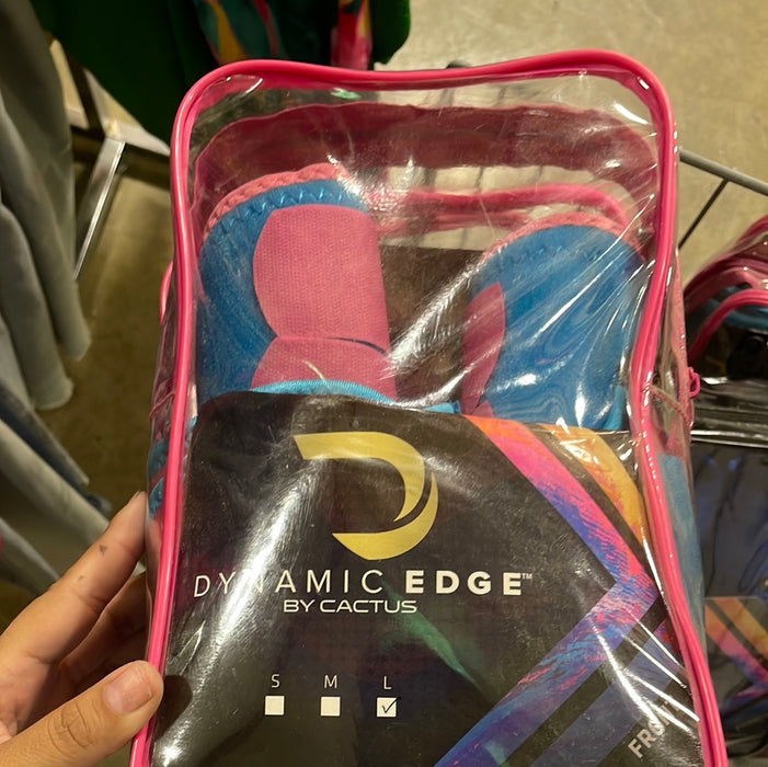 Dynamic Edge Sport Boots Front - Large - Turq/Pink