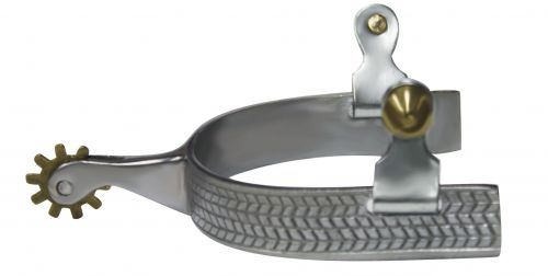 Showman ® Engraved Harringbone Design Spurs.