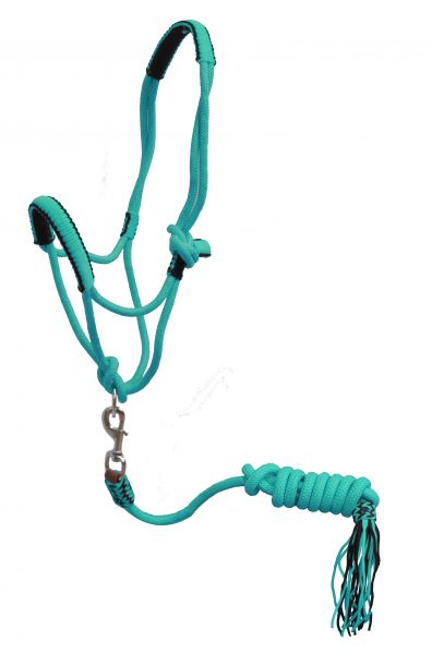 Showman ® Pony Braided nylon cowboy knot rope Halter with lead