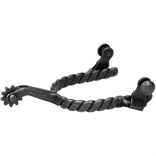 Ladies Black Twisted Roping Spur