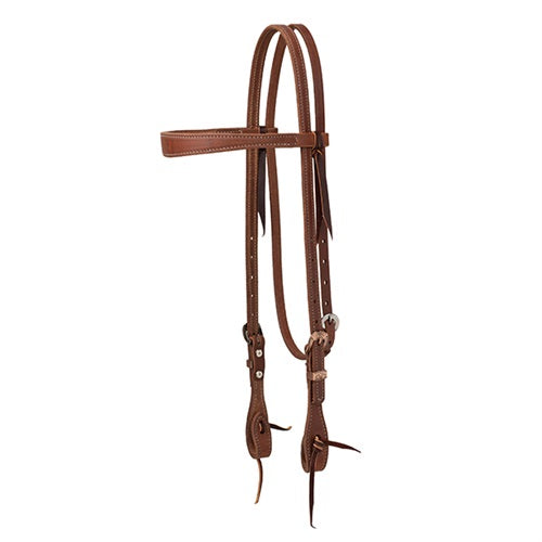 ProTack® Headstall with Designer Hardware - Saltlick Heel Bar Buckle - Slim Brow