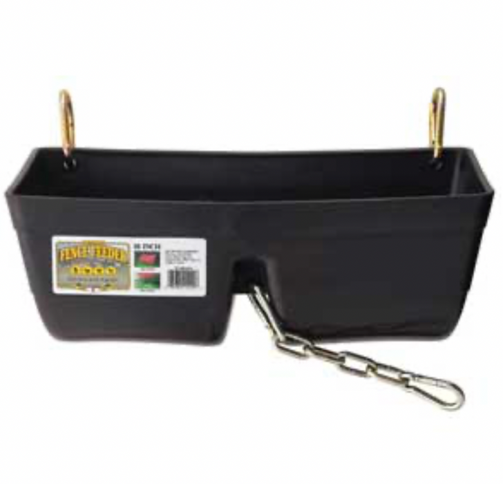 Fence Feeder - 16 Inch - BLACK