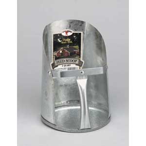 GALVANIZED FEED SCOOP 3 QT