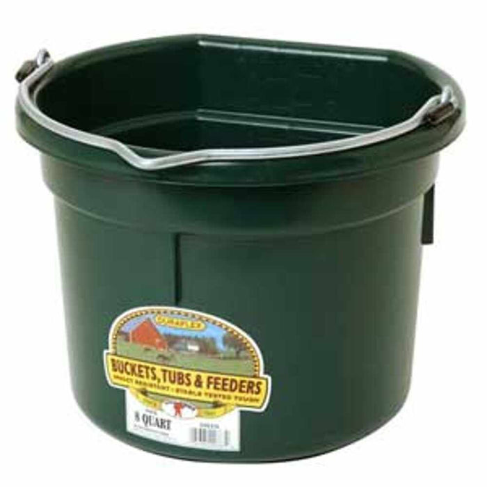 8 QT. FLAT BACK - GREEN 24/CS.