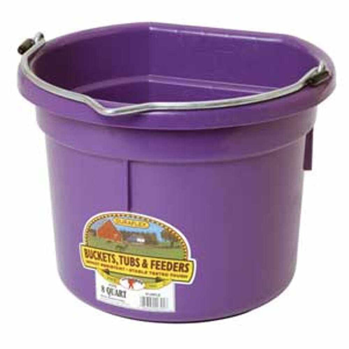 8 QT. FLAT BACK - PURPLE 24/CS.