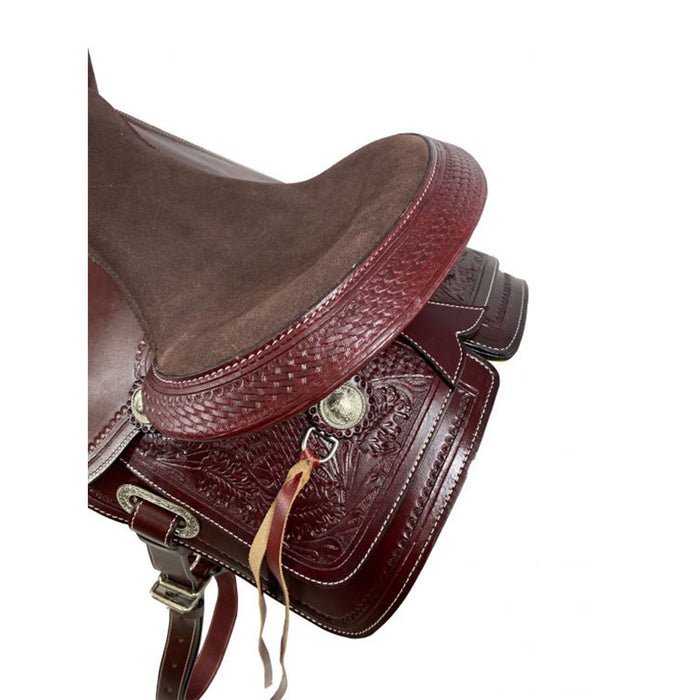 Double T Redwood Pleasure Style Saddle -  17 Inch