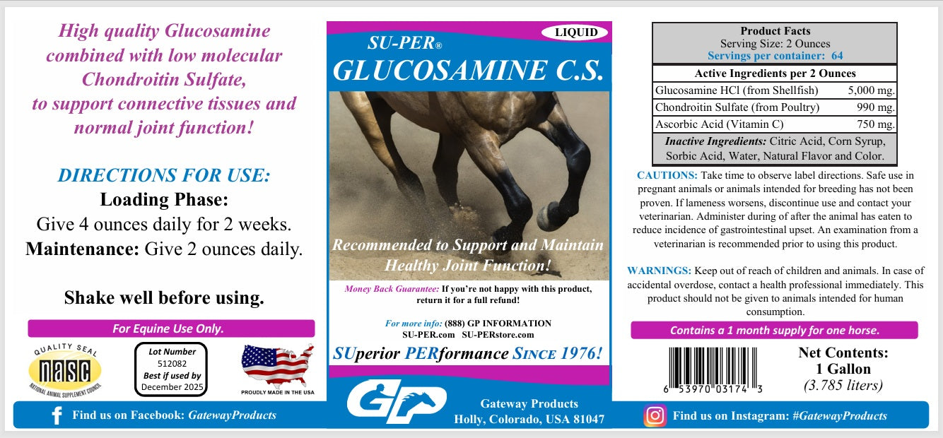 SU-PER Glucosamine C.S. liquid - 1 GAL