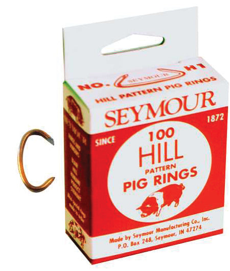 No 1 Pig Rings 100/Pkg