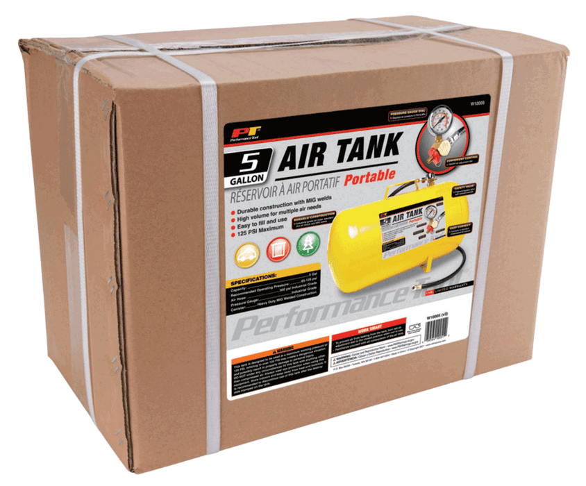 5 GAL, 125 PSI PORTABLE AIR TANK