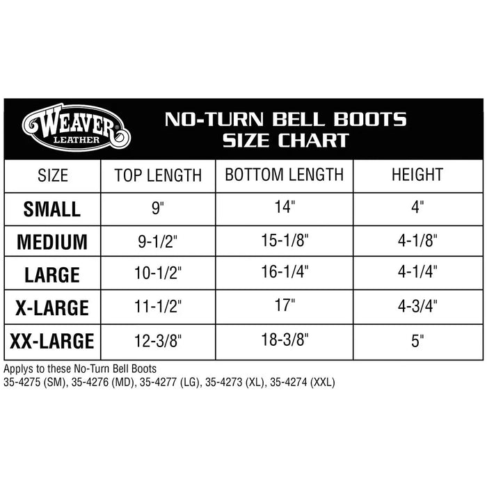 No-Turn Bell Boots RED- MEDIUM