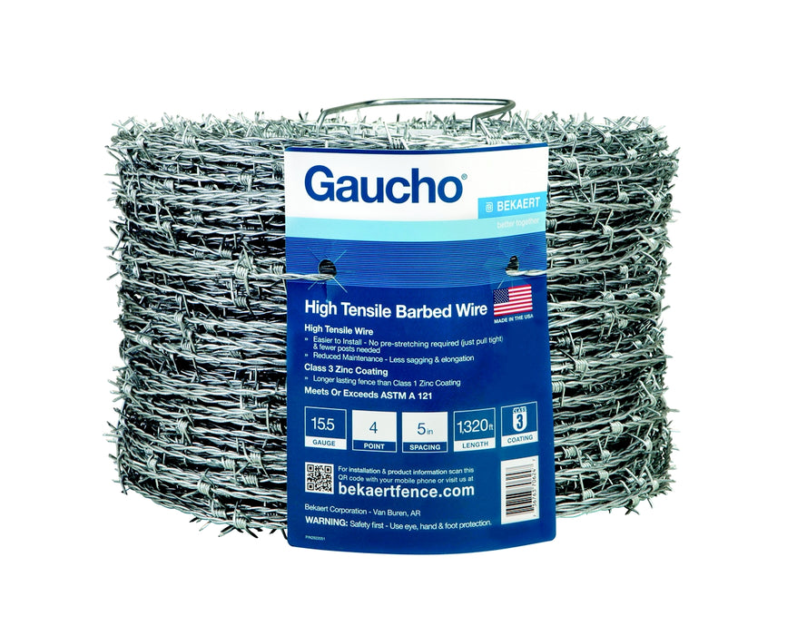 Bek 4Pt 15.5ga 5" CL3 Barb Wire