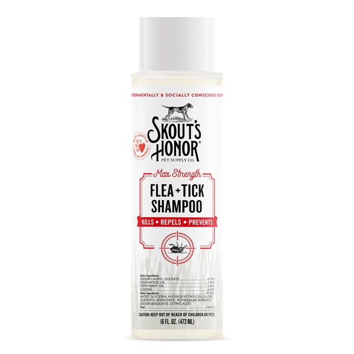 Skout's Honor Flea + Tick Dog Shampoo, 16 fl. oz.