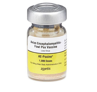 AE-POXINE® AVIAN ENCEPHALOMYELITIS AND FOWL POX VACCINE 1000 DS