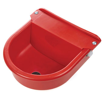 Little Giant: AUTOMATIC STOCK WATERER WITH DRAIN PLUG - Red, Plastic