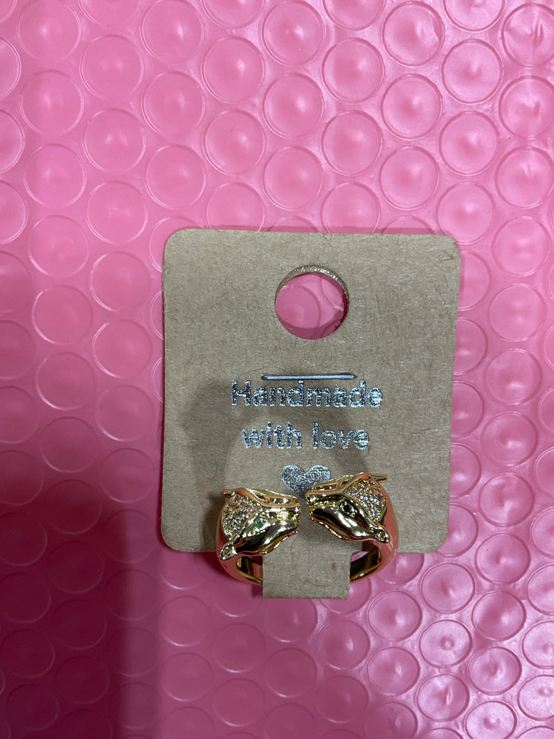 Faux Gold Jaguar Ring