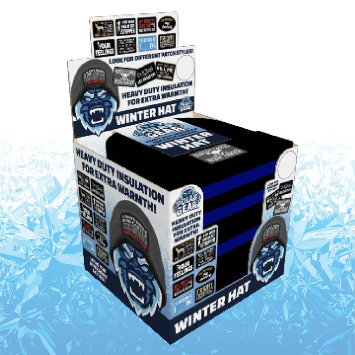 PATCH WINTER HAT 12 PIECES PER DISPLAY