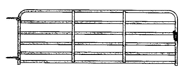 14'x50" Gate Galv 1-5/8"