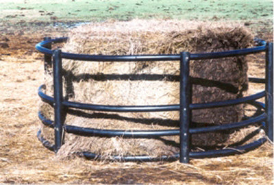 8'x46" Polyethylene Cattle Round Bale Feeder