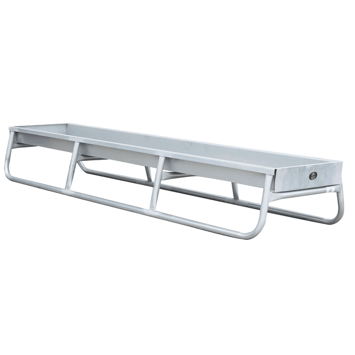 10' Galv All Metal Feed Trough