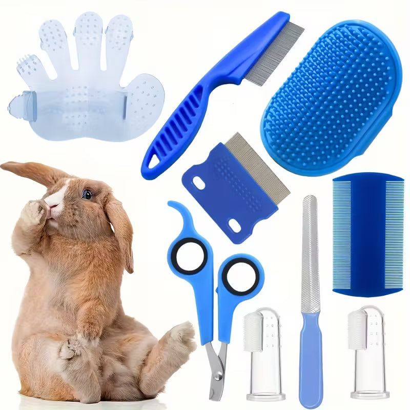 Premium Rabbit Grooming Kit - 8-9PCS