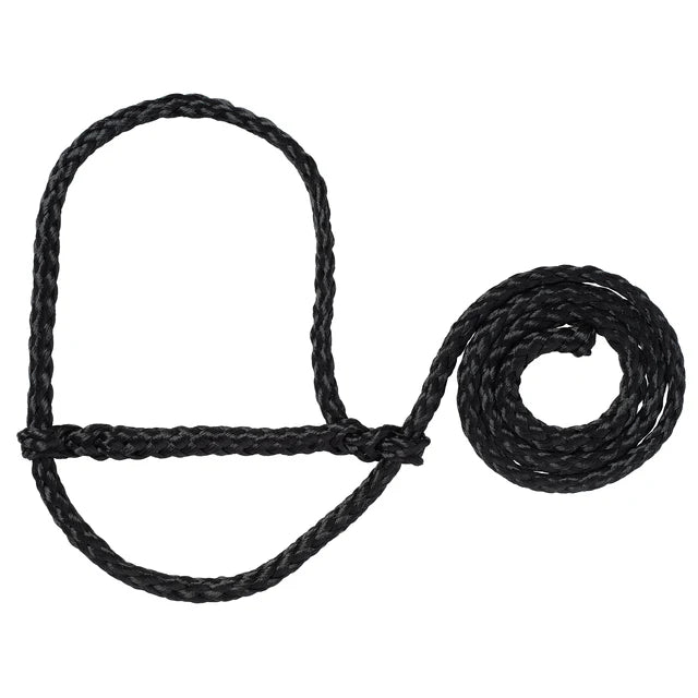Poly Rope Halter-BLACK — Bushland Ranch Store