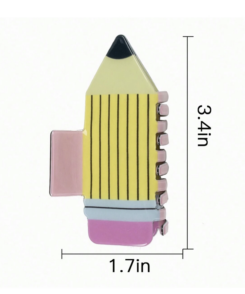 1 Pc Woman Original Design Innovative Pencil, Apple Hair Clips