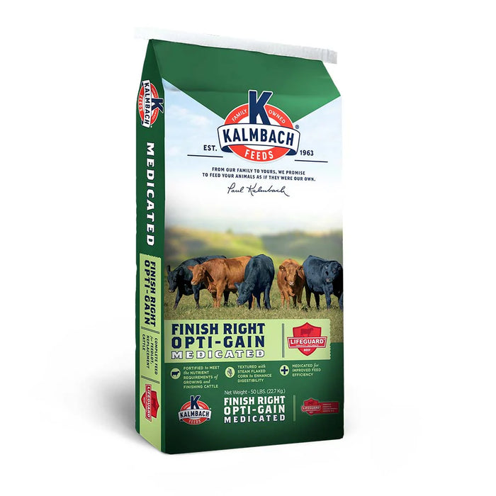 Kalmbach Cattle Feed Finish Right® Opti-Gain (Medicated) Special Order