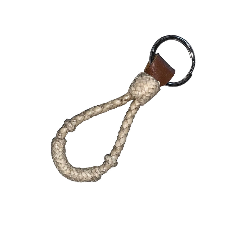 Braided Rawhide Bosal Keychain - 3 INCHES