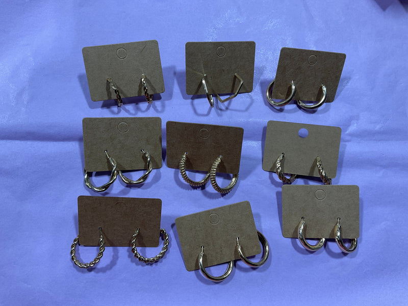 MYSTERY MÉDIUM GOLD EARRINGS
