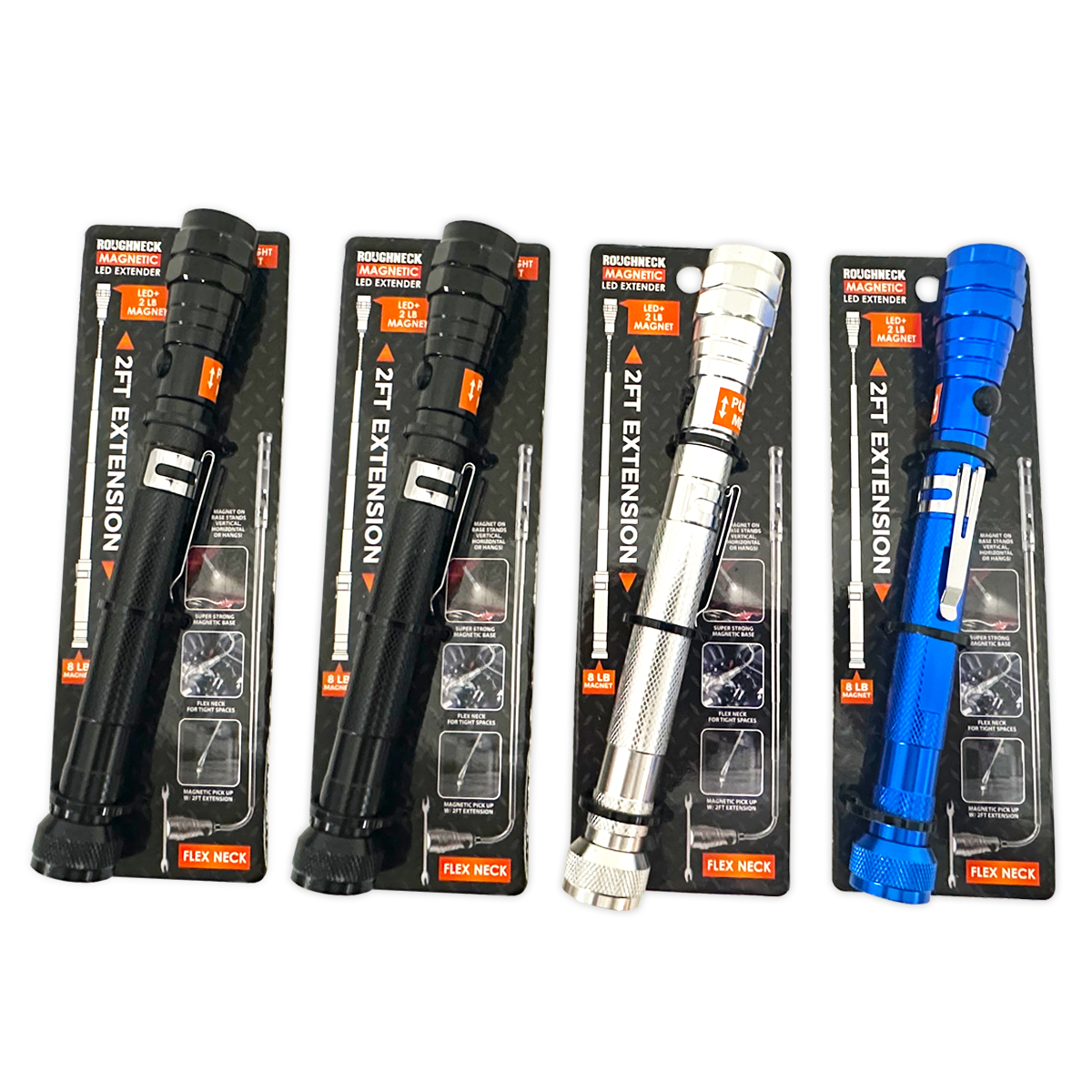 Magnetic LED Flashlight Extender Multi Tool - 4 Per Display — Bushland ...