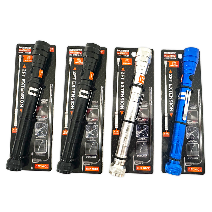 Magnetic LED Flashlight Extender Multi Tool - 4 Per Display