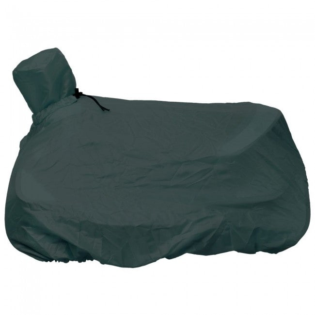 TOUGH1 TOTAL NYLON SADDLE COVER/TOTE - HUNTER GREEN