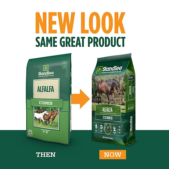 Standlee Premium Western Forage Alfalfa Hay Cube Horse Feed, 40 lb.