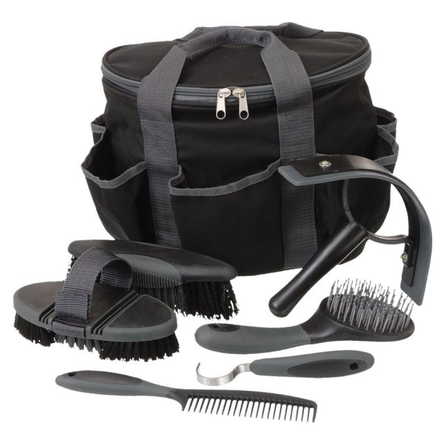 Tough1 Great Grips 7-Piece Grooming Kit, Grey/Black