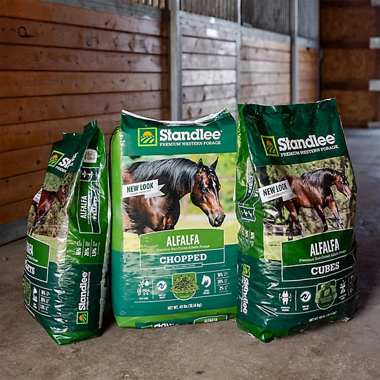 Standlee Premium Western Forage Alfalfa Hay Cube Horse Feed, 40 lb.